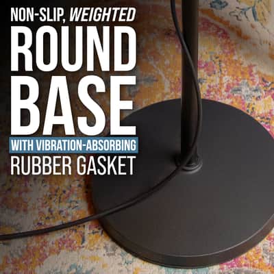 B-Stock Shure by Gator Round Base Mic Stand with Standard Height-Adjustable Twist Clutch and 12" Base; (SH-RBMICSTAND12) image 2