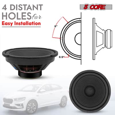 5 Core 8 Inch Car Woofer Audio 4Pcs 1000W 4Ohm Deep Bass Subwoofer Component Loud Speaker System image 12