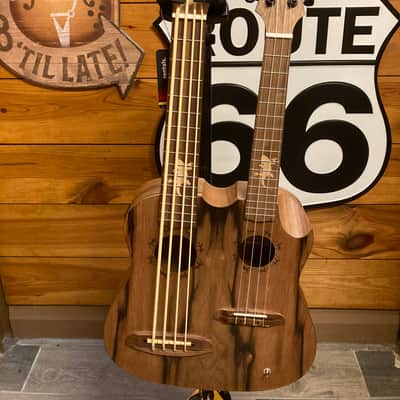 Ortega Double Neck Ukulele Tenor / Bass w/Case image 1