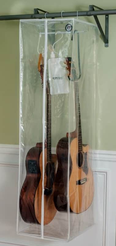 Hanging Guitar Musik Tent™ Humidifier & Humidor with Analog Hygrometer image 1