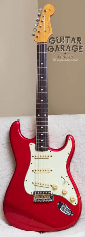 FENDER Japan '62 Vintage Reissue Stratocaster Candy Apple Red | Reverb