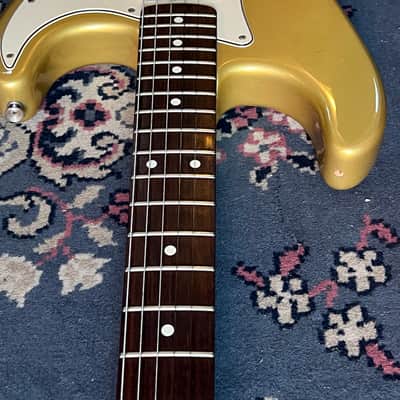 Hendrix Style lefty Rare Fender 1960’s Vintage Player Stratocaster Early 2000’s - Aztec Gold image 3