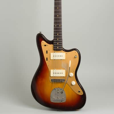 Fender  Jazzmaster Solid Body Electric Guitar (1959), ser. #34376, original tweed hard shell case. image 1