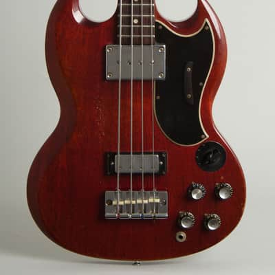 Gibson  EB-3 Solid Body Electric Bass Guitar (1968), ser. #518642, black hard shell case. image 3