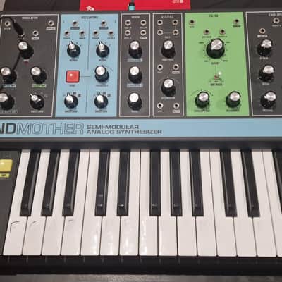 Moog Grandmother 32-Key Semi-Modular Analog Synthesizer 2018 - Present - Black / Multi-Colored Panel image 1
