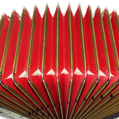Crucianelli Brevis made in Italy Rare 5 Rows Button Accordion B Griff, New Straps 2154, Amazing Rich and Powerful sound! Bild 10