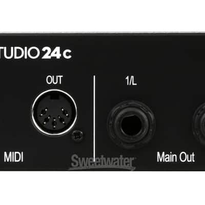 PreSonus Studio 24C 2x2 USB-C Audio / MIDI Interface 2019 - Present - Black image 2