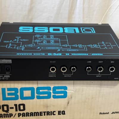 BOSS RPQ-10 PREAMP PARAMETRIC EQ Vintage half - rack w/ box image 3