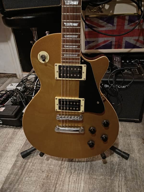 Agile AL-2000 Les Paul Singlecut 2000s Gold Top HH image 1