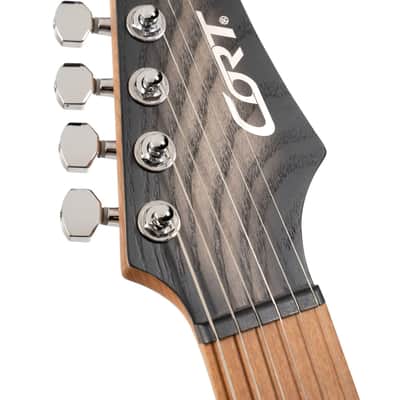Cort X700OPBB X Series Electric Guitar - Open Pore Black Burst image 4