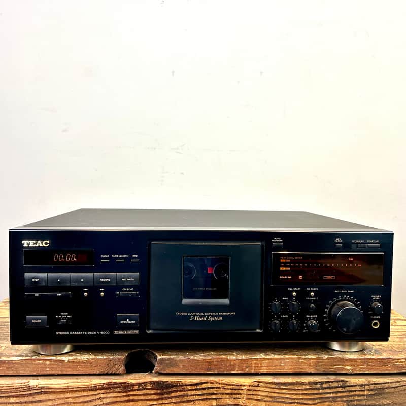 TEAC V-5000 cassette deck 1990's - Black | Reverb