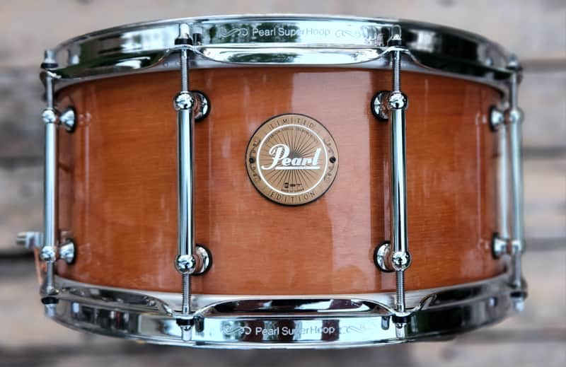 STUDIO SALE! Pearl Limited Edition Exotic Series Kapur Wood Snare 14"×6.5" 2013 image 1