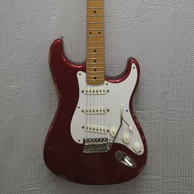 Rare Medium Relic Fender Classic Series '50s Stratocaster Lacquer Edition 2015 Candy Apple Red image 2