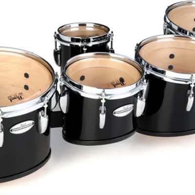 Pearl Championship Marching Tenor Drums - Quint  Midnight Black image 2