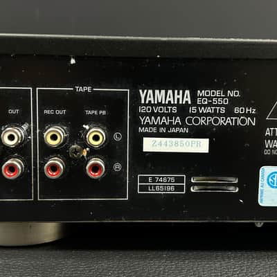 Yamaha EQ-550 Stereo Graphic Equalizer 1990's - Black image 8