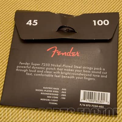 073-7250-405 Genuine Fender 7250 Super Bass Strings .045-100 image 2