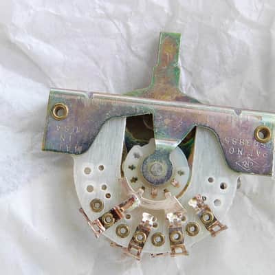 centralab CRL centralab crl 3 position blade switches lot of 10 1970's 80's  chrome image 5