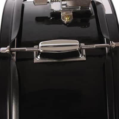 14"x5.5" Snare Drum Kit Black w/ Sticks, Strap & Wrench – Metal Shell, 8 Lug, Beginner Marching Practice Drum image 4