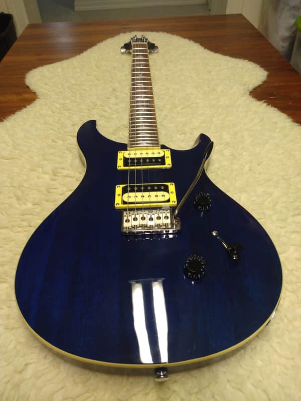 PRS 2019 SE Standard 24 Translucent Blue w/Gator Padded Bag image 1