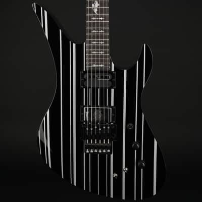 Schecter Synyster Gates Custom S with USA pickups in Gloss Black with Silver Pinstripes #W26030984 image 1
