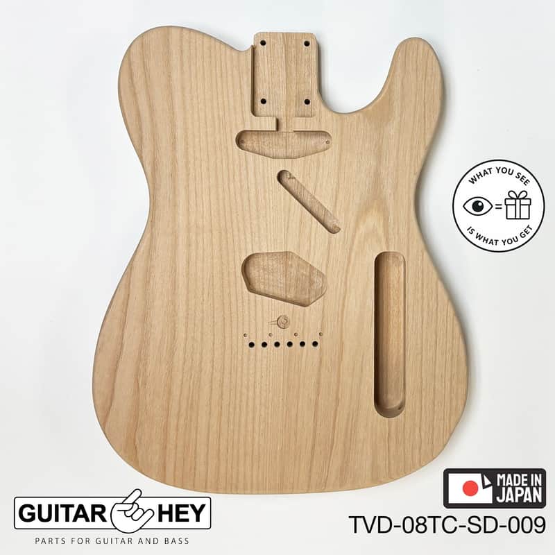 NEW Hosco JAPAN Unfinished Telecaster 62's Style Body, 2-piece - SANDED #009 image 1
