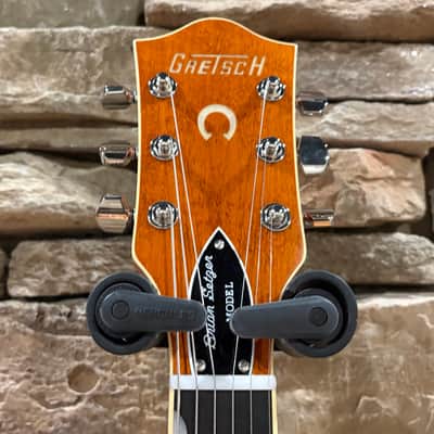Gretsch G6120T Brian Setzer Signature Nashville Hollow Body '59 "Smoke" with Bigsby - Semi-Gloss Orange Lacquer w/ HSC image 3