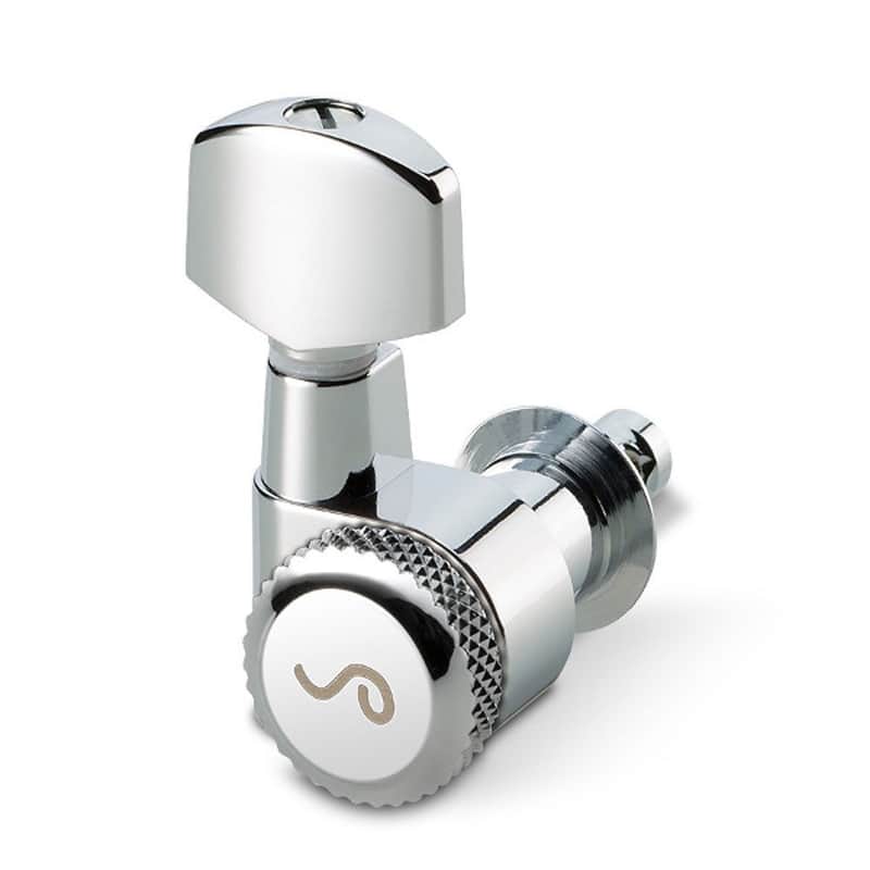 Schaller Original M6 6 IN-LINE 2-Pin Mount Locking Tuners for Fender Strat/Tele image 1