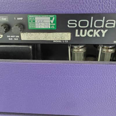 Soldano Lucky 13 100 Watt Guitar Amplifier Head Purple! Two amps in One: Fender Twin and Marshall JMP! Post-SLO 100w Amp RARE image 10
