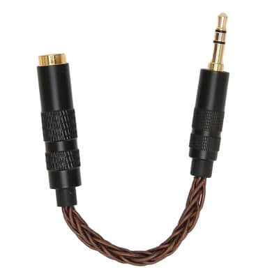 4.4mm Balanced Female to 3.5mm Stereo Male Adapter Cable, Gold Plated Connectors, Portable Headphone Convert Cable for Mixer Guitar Piano Amplifier Speaker (Antique Bronze) image 5
