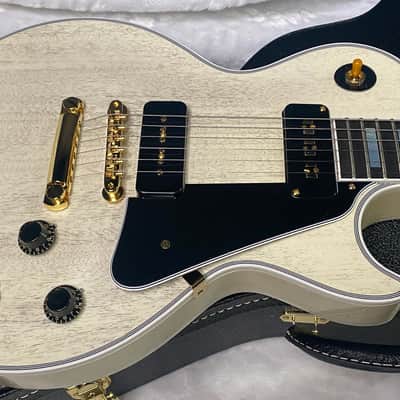 NEW ! Gibson Custom Shop Historic '54 Les Paul Custom Reissue Dealer Select - P-90's Staple Pick-Up - TV White - VOS - Authorized Dealer - 9.3 lbs - G07164 image 3