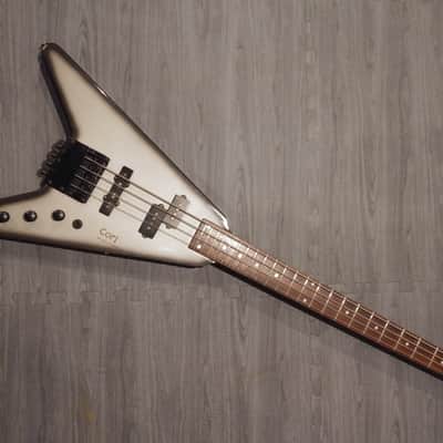 Cort Space Arrow Bass 1980's Headless Flying V Silverburst image 1