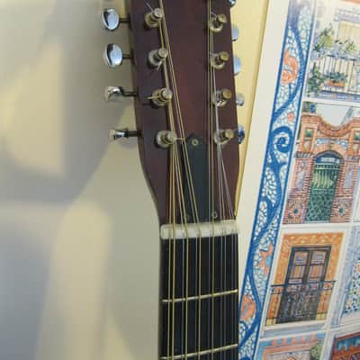 Kay KD28-12 Vintage Mid-1970s Korean-made Rare Tailpiece-style Blues 12-string Dreadnought Guitar. image 7