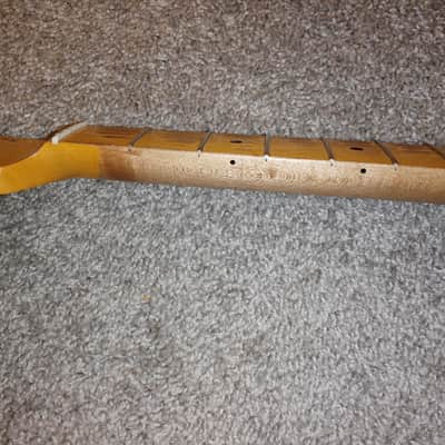 Nash T52 Telecaster Maple Neck with Tuners - Boatneck/Soft V image 15