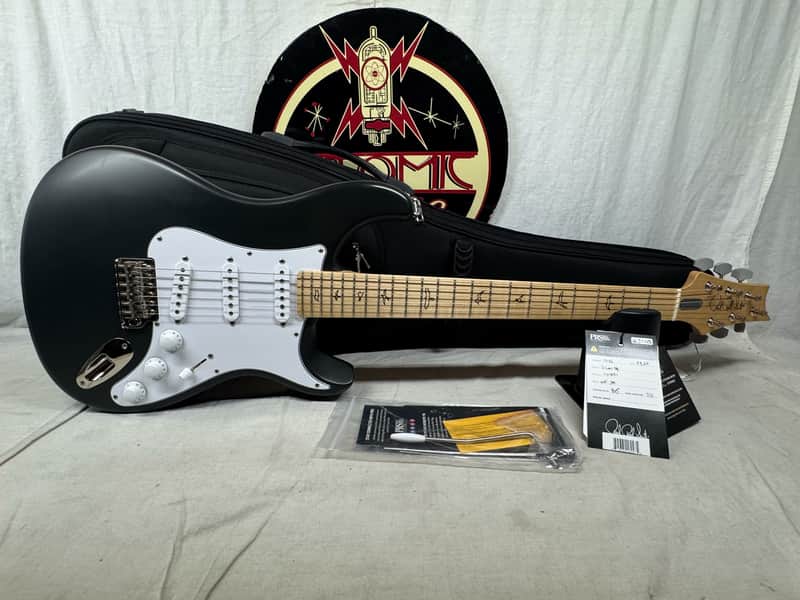 PRS Paul Reed Smith Silver Sky John Mayer Signature S-style Guitar with Gig Bag 2025 - Faded Black Tee / Maple neck