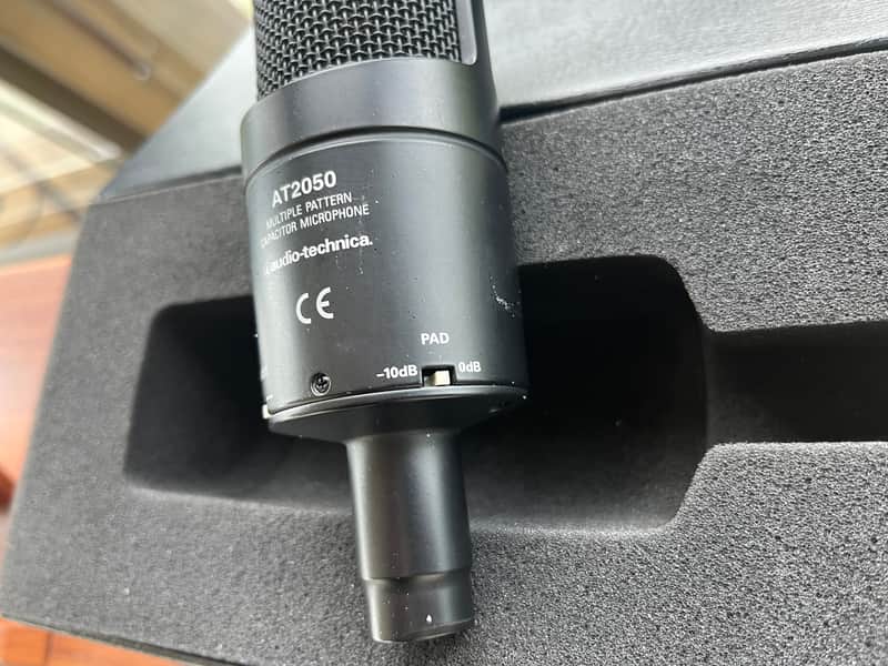 Audio-Technica AT2050 Large Diaphragm Multipattern Condenser Microphone 2010s - Black image 1