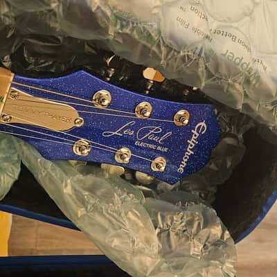 Epiphone Tommy Thayer Signature LesPaul Electric Blue 2020 - Blue Sparkle image 4