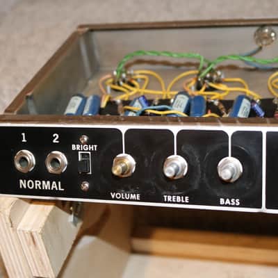 Vintage 1965 Fender Blackface Tremolux Tube Amp Chassis Project image 5