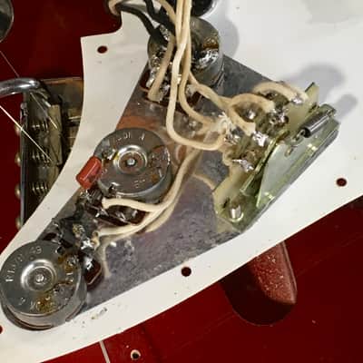 LEFTY! Vintage 1997 Fender ‘62 Reissue Stratocaster Custom Shop Texas Specials! Candy Apple Red Relic 6.9 Lb HSC image 16