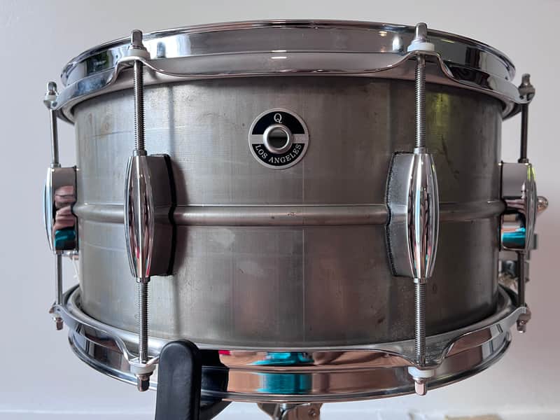 Snares - Q Drum Co. 7x14 Gentlemen's Steel Snare Drum image 1