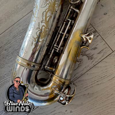 1938 Selmer Balanced action alto saxophone- Original Silver plate w/ Full engraving & Premium Overhaul! image 8