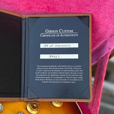 2023 Gibson Custom Shop 1958 Les Paul Standard VOS Bourbon Burst w/Case image 8