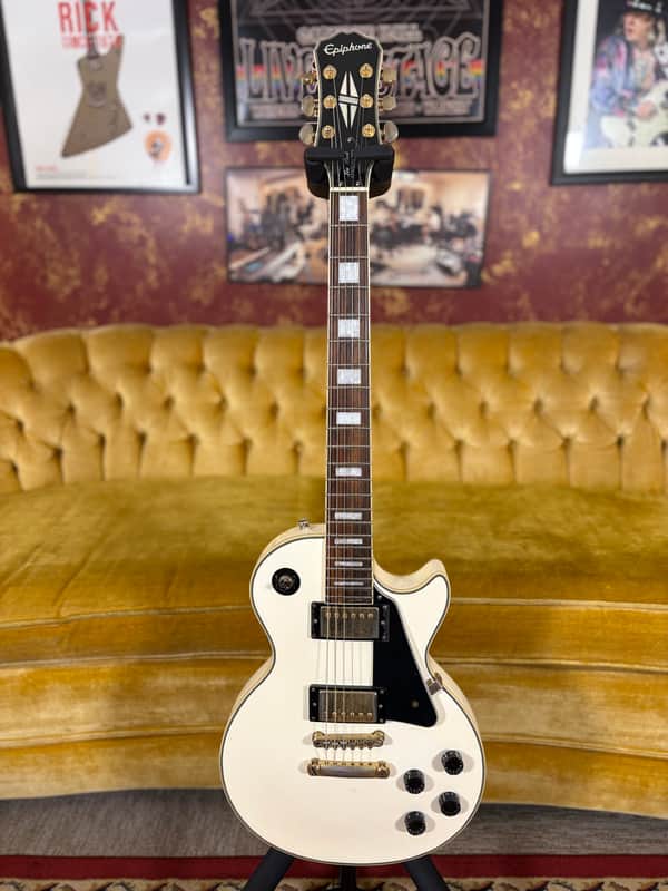 Epiphone Les Paul Custom Pro - White image 1