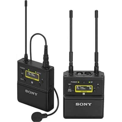 SONY UWP-D21/14 Videographer Camera Mount Wireless Lavalier Microphone Transmitter System image 1