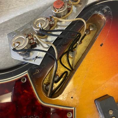 Fender Jazz Bass 1961 - 1 Family owned a 100% untouched 3-knob Slab Neck still sporting its original strings ! image 17