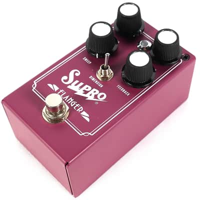 Supro Flanger Electric Guitar Purple Analog Effect Effects Pedal image 2