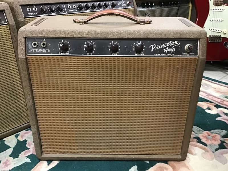 Fender Princeton 6G2 Brownface 12-Watt 1x10" Guitar Combo 1961 - 1963 - Brown image 1