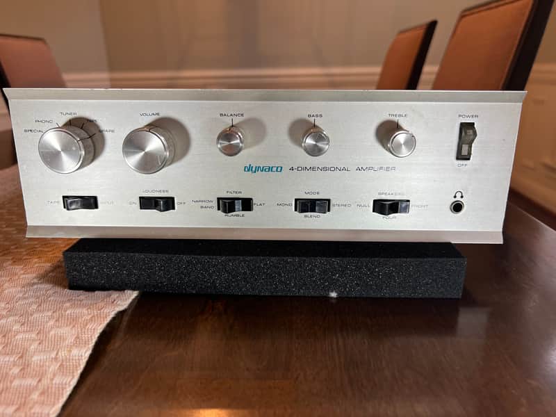 Dynaco SCA-80Q - Brushed aluminum face with metal body image 1