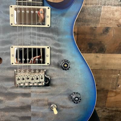 PRS CE 24 Semi-Hollow, Satin Faded Grey Black Blue Burst, Ebony, 372 image 8