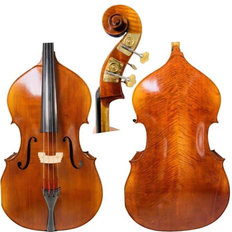 Handmade Upright double bass Solid Maple back and Spruce wood top 3/4 image 1