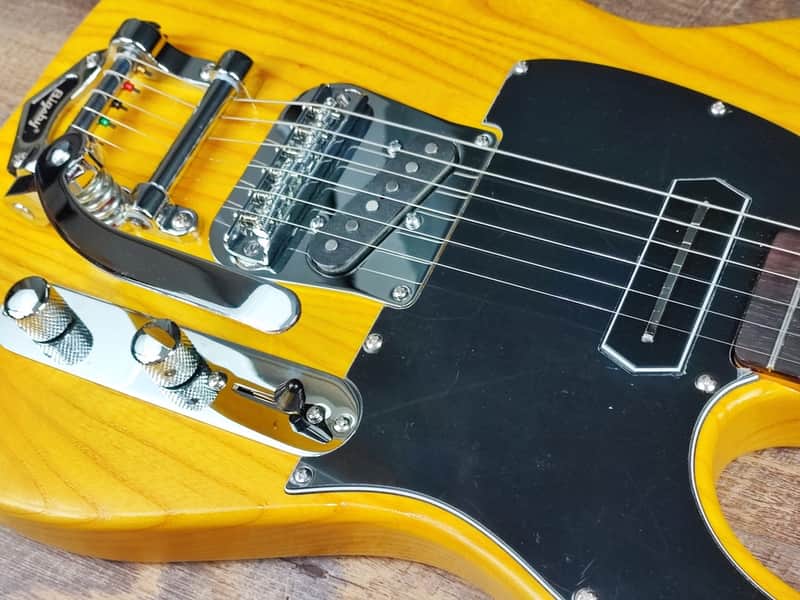 MyDream Partcaster Custom Built - Ash Butterscotch Bigsby Charlie Christian image 1